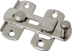 Sugatsune - 2-3/4" Long x 2" Wide, Slide Bar Latch - Stainless Steel, with Polished Finish - A1 Tooling