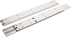 Sugatsune - 20" Slide Length, 14.22" Travel Length, Stainless Steel Ball Bearing Slide SSR-5 - 1/2" Wide, 2-3/4" High, 218 Lb Capacity at Full Extension, Satin Finish - A1 Tooling