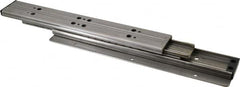 Sugatsune - 11.81" Slide Length, 13.22" Travel Length, Stainless Steel Ball Bearing Slide TSS3 - 1-1/16" Wide, 1-3/4" High, 210 Lb Capacity at Full Extension, Satin Finish - A1 Tooling