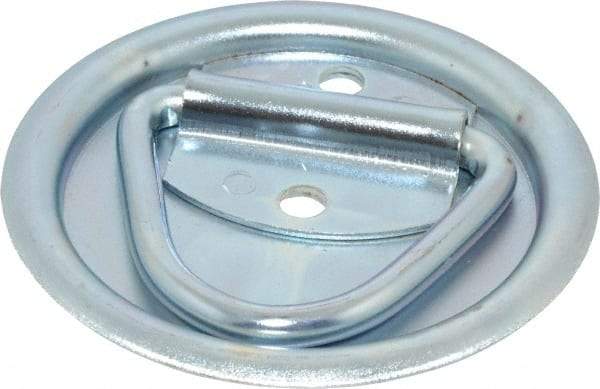 Made in USA - Zinc Finish Trap Door Ring - 3/8" High x 3-1/2" Wide - A1 Tooling