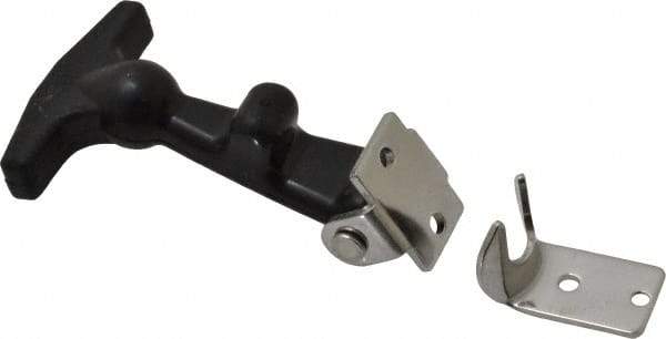 Value Collection - 2" Long x 1-27/32" Wide x 7/8" High, Hood Latch - Rubber & Steel, with Black Finish - A1 Tooling