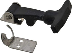 Value Collection - 4-1/32" Long x 2-13/32" Wide x 1-1/8" High, Hood Latch - Rubber & Steel, with Black Finish - A1 Tooling