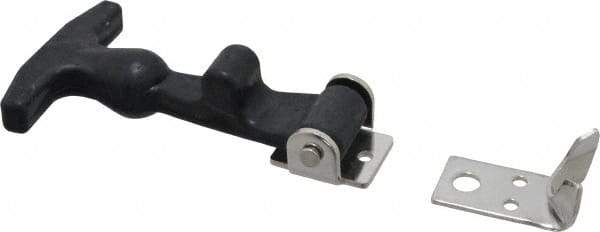 Value Collection - 5-3/8" Long x 3-1/8" Wide x 1-3/8" High, Hood Latch - Rubber & Steel, with Black Finish - A1 Tooling