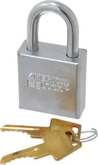 American Lock - 1-1/8" Shackle Clearance, Keyed Different A5200 Padlock - 5/16" Shackle Diam, Steel - A1 Tooling