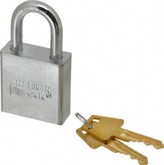 American Lock - 1-1/8" Shackle Clearance, Keyed Alike A5200 Padlock - 5/16" Shackle Diam, Steel - A1 Tooling