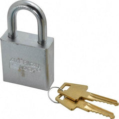 American Lock - 1-1/8" Shackle Clearance, Keyed Alike A5200 Padlock - 5/16" Shackle Diam, Steel - A1 Tooling