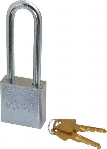 American Lock - 3" Shackle Clearance, Keyed Alike A5202 Padlock - 5/16" Shackle Diam, Steel - A1 Tooling