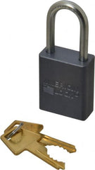 American Lock - 1-1/2" Shackle Clearance, Keyed Different A31 Padlock - 1/4" Shackle Diam, Aluminum, with Solid Aluminum Finish - A1 Tooling