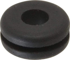 Made in USA - 5/8" OD, 9/32" Thick Flexible Grommet - Rubber, 3/8" Slot Diam x 1/16" Slot Width - A1 Tooling