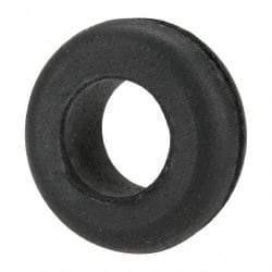 Made in USA - 5/8" OD, 7/32" Thick Flexible Grommet - Rubber, 7/16" Slot Diam x 1/32" Slot Width - A1 Tooling