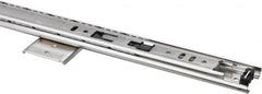 Knape & Vogt - 20" Slide Length, Chrome Variable-Height Pencil Drawer Slide - 3/4" Wide - A1 Tooling