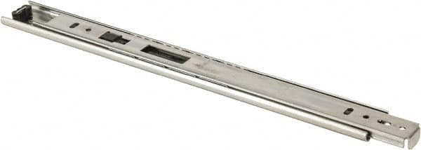 Knape & Vogt - 12" Slide Length, 9" Travel Length, Chrome Drawer Slide - Chrome Finish - A1 Tooling