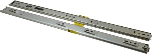 Knape & Vogt - 20" Slide Length, 15" Travel Length, Chrome Drawer Slide - Chrome Finish - A1 Tooling