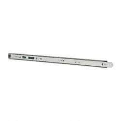 Knape & Vogt - 22" Slide Length, 16.5" Travel Length, Chrome Drawer Slide - Chrome Finish - A1 Tooling