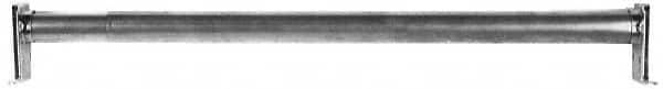 Stanley - 72" Max Width Adjustable Round Closet Rod - Zinc Plated Finish - A1 Tooling