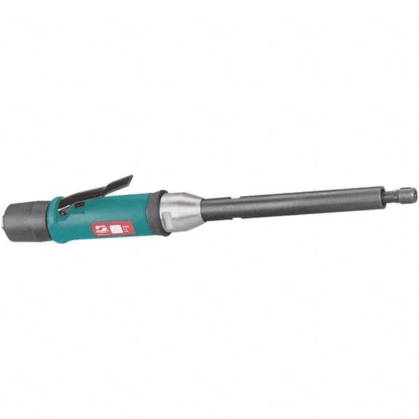 Dynabrade - 1/4" Collet, Straight Handle, Air Extended Length Die Grinder - 18,000 RPM, Rear Exhaust, 30 CFM, 0.5 hp, 90 psi, 1/4 NPT Inlet - A1 Tooling