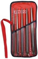 Proto - 5 Piece, 1/8 to 5/16", Drift Punch Set - Hex Shank, Comes in Pouch - A1 Tooling