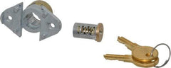 Made in USA - 7/8" Max Thickness, Diamond Back Deadbolt Cabinet & Drawer - 1-1/32 Bolt Throw, Brass Finish - A1 Tooling