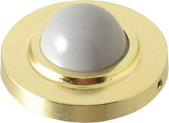 Value Collection - 2-1/2" Projection Convex Wall Bumper - Wall Mount, Brass Finish - A1 Tooling