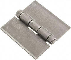 Made in USA - 3" Wide x 1/8" Thick, Blank Butt Hinge - Steel, Plain Finish - A1 Tooling