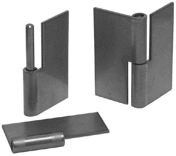 Made in USA - 2-1/2" Wide x 0.09" Thick, Slip Joint Hinge - Steel, Plain Finish - A1 Tooling