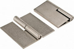 Made in USA - 3" Wide x 0.093" Thick, Slip Joint Hinge - Stainless Steel, Plain Finish - A1 Tooling