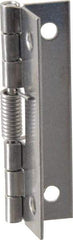 Value Collection - 2" Long x 1" Wide x 0.035" Thick, Spring Hinge - Stainless Steel, Plain Finish - A1 Tooling