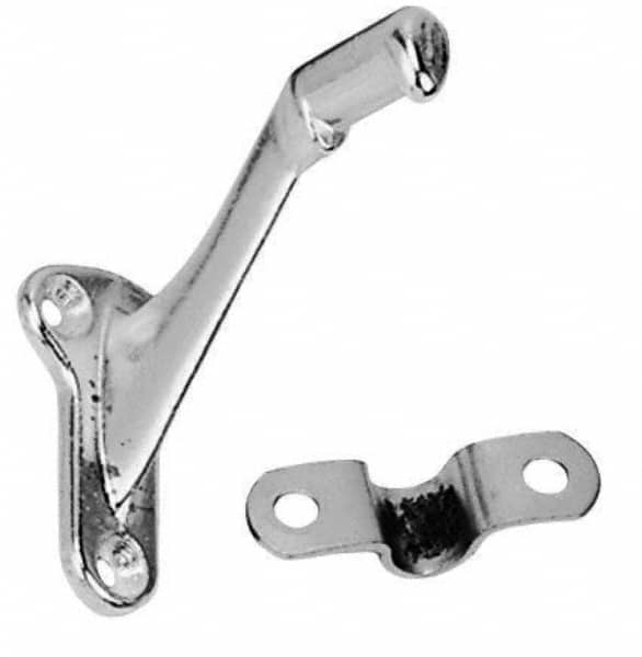 National Mfg. - Bright Brass Coated, Handrail Bracket - 2-1/4" Long, 2-29/32" High, 1-23/64" Wide - A1 Tooling