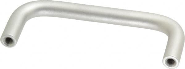 Electro Hardware - 8-32 Internal Thread, 5/16" Handle Diam, Plain Aluminum Drawer Pull - 3" Center to Center - A1 Tooling