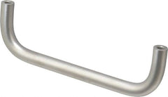 Electro Hardware - 8-32 Internal Thread, 5/16" Handle Diam, Plain Stainless Steel Drawer Pull - 4" Center to Center - A1 Tooling