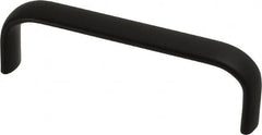 Electro Hardware - 1-1/2" High Oval Handle - Brush Black Anodized, Aluminum, 4-9/16" Center to Center - A1 Tooling