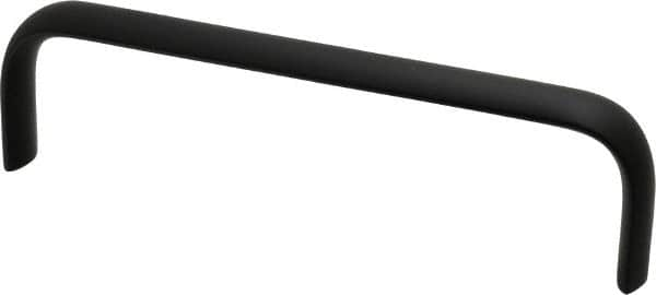 Electro Hardware - 1-3/4" High Oval Handle - Brush Black Anodized, Aluminum, 6" Center to Center - A1 Tooling