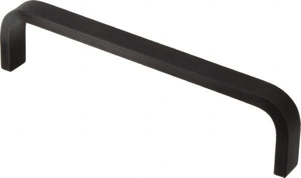 Electro Hardware - 1-1/2" High Rectangular Handle - Black Coated, Aluminum, 6" Center to Center - A1 Tooling