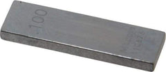 Mitutoyo - 0.1" Rectangular Steel Gage Block - Accuracy Grade AS-1, Includes Certificate of Inspection - A1 Tooling