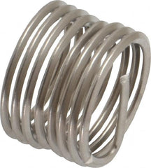 Heli-Coil - Single Insert, 1/2-20 UNF, 1D, Nitronic 60 Stainless Steel Screw Locking Insert - 7-7/8 Free Coils, 1/2 Inch Overall Length, 0.592 to 0.617 Inch Outside Diameter, with Tang - Exact Industrial Supply