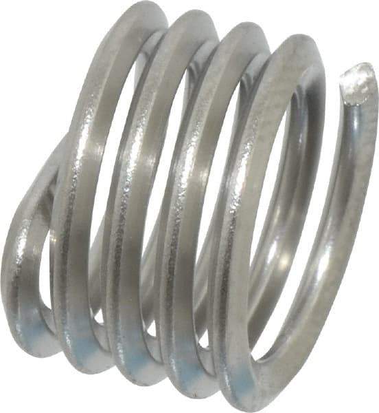 Heli-Coil - 3/8-16 UNC, 3/8" OAL, Free Running Helical Insert - 4-3/8 Free Coils, Tanged, Stainless Steel, 1D Insert Length - A1 Tooling