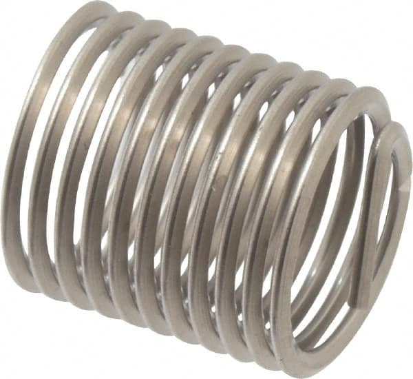 Heli-Coil - 3/8-24 UNF, 0.562" OAL, Free Running Helical Insert - 11 Free Coils, Tanged, Stainless Steel, 1-1/2D Insert Length - A1 Tooling