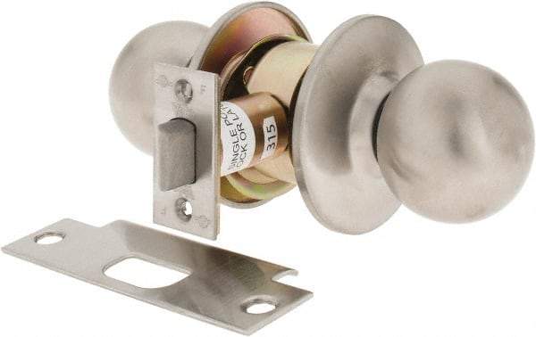 Yale - 1-3/8" Door Thickness, Stainless Steel Passage Knob Lockset - 2-3/4" Back Set, 2 Cylinder - A1 Tooling