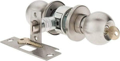 Yale - 1-3/8" Door Thickness, Stainless Steel Storeroom Knob Lockset - 2-3/4" Back Set, 2 Cylinder - A1 Tooling