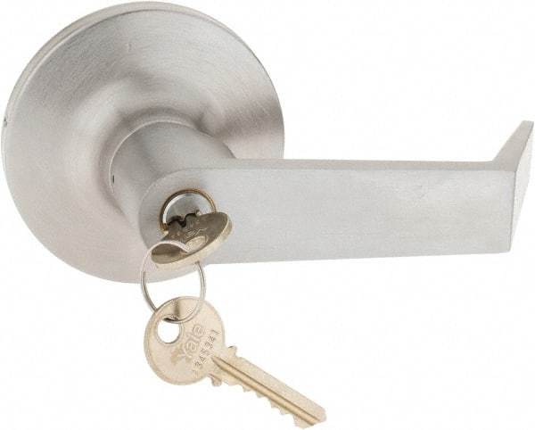 Yale - Fire Rated, Entry Lever Lock with 3-1/2" Rose - Chrome (26D) Finish, Grade 1 - A1 Tooling