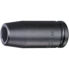 Impact Sockets; Drive Size: 3/4 in; Socket Size (mm): 17; Drive Style: Square; Overall Length (Decimal Inch): 3.9400; Material: Alloy Steel; Finish: Gunmetal; Insulated: No; Non-sparking: No; Deep: Yes; Number Of Points: 6