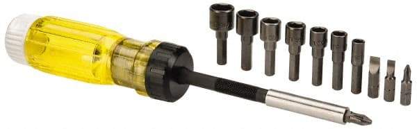 Proto - Mini-Ratchet Bit Screwdriver Kit - Phillips, Slotted, Nut Setters, Magnetic - A1 Tooling