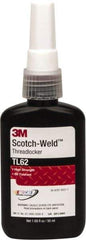 3M - 50 mL Bottle, Red, Medium Strength Liquid Threadlocker - Series TL62, 24 hr Full Cure Time, Hand Tool, Heat Removal - A1 Tooling