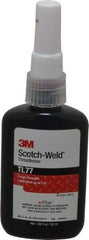 3M - 50 mL Bottle, Red, High Strength Liquid Threadlocker - Series TL77, 24 hr Full Cure Time, Hand Tool, Heat Removal - A1 Tooling