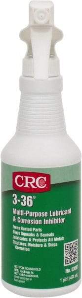 CRC - 16 oz Trigger Spray Bottle Nondrying Film Penetrant/Lubricant - Blue/Green & Clear, -50°F to 250°F, Food Grade - A1 Tooling