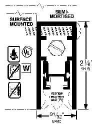 Pemko - Heavy Duty Automatic Door Bottom Sweep - Sponge Neoprene, 2-1/8" High, Dark Bronze Anodized Aluminum Coated - A1 Tooling