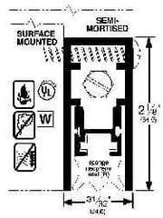 Pemko - Heavy Duty Automatic Door Bottom Sweep - Sponge Neoprene, 2-1/8" High, Dark Bronze Anodized Aluminum Coated - A1 Tooling