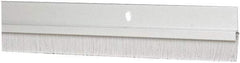 Pemko - Door Bottom Sweep - Nylon Brush, 1-1/2" High, Clear Anodium Aluminum Coated - A1 Tooling