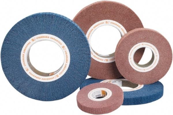 Standard Abrasives - 12 Inch Diameter Aluminum Oxide Unmounted Flap Wheel - 5 Inch Hole, 2 Inch Wide, Density 5, Non Woven, Very Fine Grade, 2,500 Max RPM - A1 Tooling