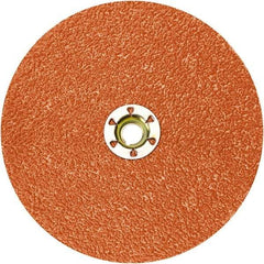 Standard Abrasives - 3" Disc Diam, 36 Grit, Ceramic Quick Change Disc - Type R Attaching System, Coated, Red, Very Coarse Grade - A1 Tooling